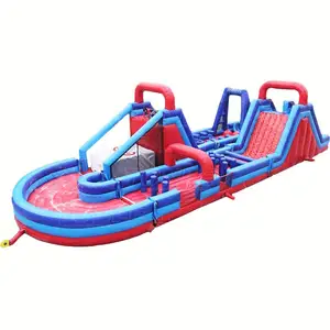 Rugged Warrior 180 Degree Inflatable Obstacle Course/inflatable Assault Obstacle Challenge Game For Sale