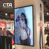 Panel lcd con bisel superestrecho para publicidad de supermercado, 32 pulgadas, 43 pulgadas