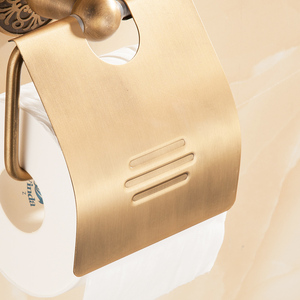 Fapully di Alta Qualità Accessori Per il Bagno In Ottone Antico Intagliato Igienici Titolari di <span class=keywords><strong>Carta</strong></span> - Product Image 4
