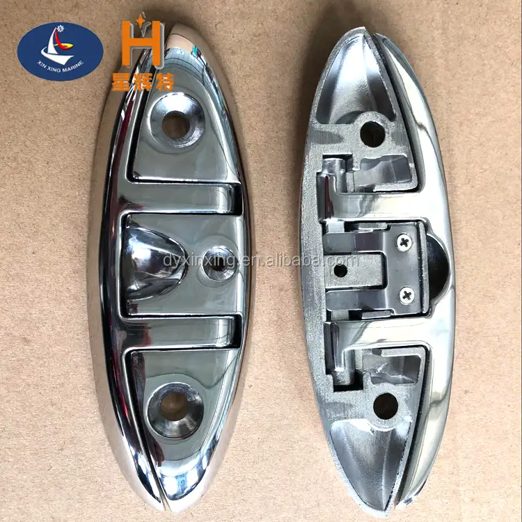 Forniture marine barca yacht in acciaio inox pieghevole tacchetto, flip-up dock tacchetto