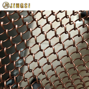 Lưới chuỗi Rèm trang trí kim loại Chuỗi liên kết dây lưới Rèm tắm hiện đại thẩm mỹ trang trí kiến trúc - Product Image 2