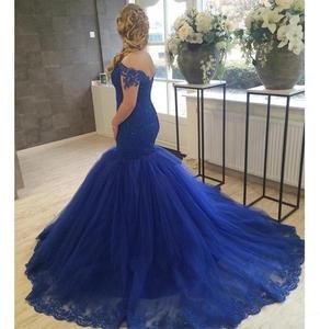 royal blue and white wedding gowns