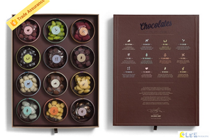 Hộp Bao Bì Sô Cô La Recyle Macaroon Tùy Chỉnh Với Bộ Chia Giấy - Product Image 4