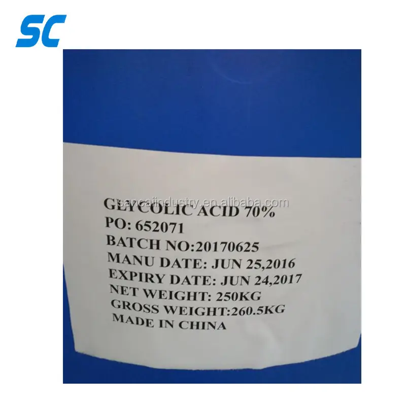 Высококачественная гликолевая кислота 70% CAS 79-14-1