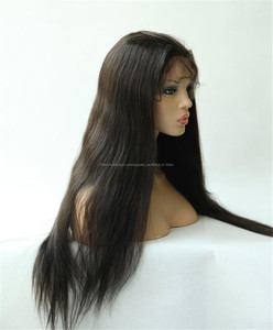 Livraison du jour au lendemain malaisiens cheveux 360 <span class=keywords><strong>sans</strong></span> colle pleines perruques de <span class=keywords><strong>lacet</strong></span> blanchis noeuds - Product Image 4