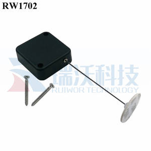 RUIWOR RW1702สแควร์ <span class=keywords><strong>Anti</strong></span> <span class=keywords><strong>Theft</strong></span> <span class=keywords><strong>Retractor</strong></span> Plus Dia 30Mm Circular กาวแผ่น ABS คุณภาพสูงและต่ำราคา - Product Image 6