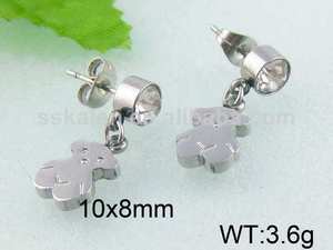 con el oso en forma de diamante pendiente del oído tapas 2014 tendencia de joyería pendientes - Product Image 1