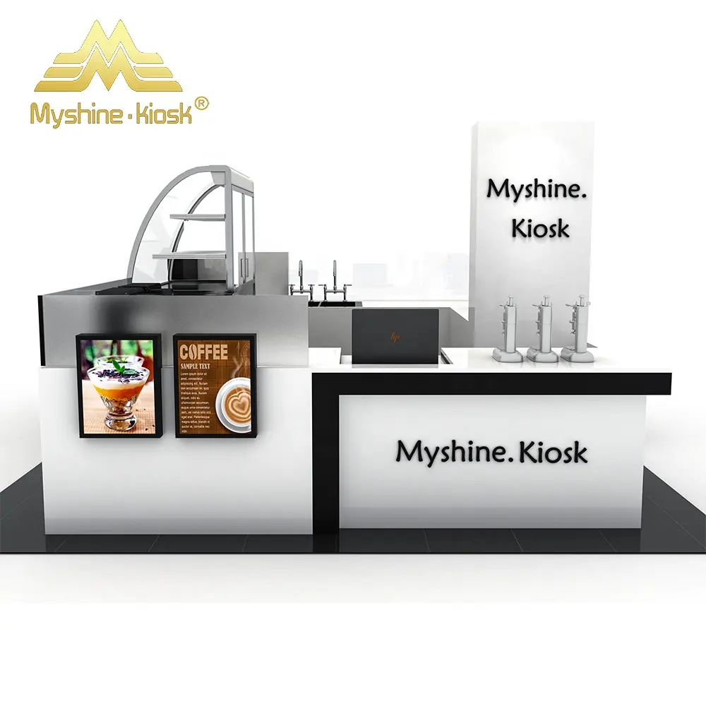 Myshine sıcak satış özelleştirmek uygun gıda Kiosk suyu Bar kahve dükkanı alışveriş merkezi için