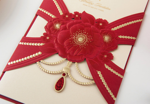 2017 nouveau design <span class=keywords><strong>Diamant</strong></span> Collier invitation <span class=keywords><strong>de</strong></span> mariage <span class=keywords><strong>de</strong></span> conception - Product Image 4