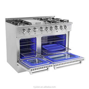 فرن غاز مزدوج HRG4808U مع مواقد بقوة 15000 وحدة حرارية بريطانية - Product Image 5