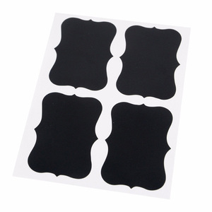 2020 new trend Christmas modern pop Chalkboard Sticker Small Labels Black Stickers Label Food Storage Kitchen Sticker