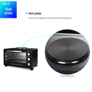 23L sobremesa multifunción <span class=keywords><strong>horno</strong></span> eléctrico con placa caliente sola tostador portátil calor comida caliente - Product Image 5