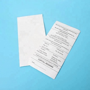 Étiquette d'entretien lavable en papier Tyvek personnalisée, impression offset, fabriquée en Chine, pour <span class=keywords><strong>bagages</strong></span> et valises - Product Image 1