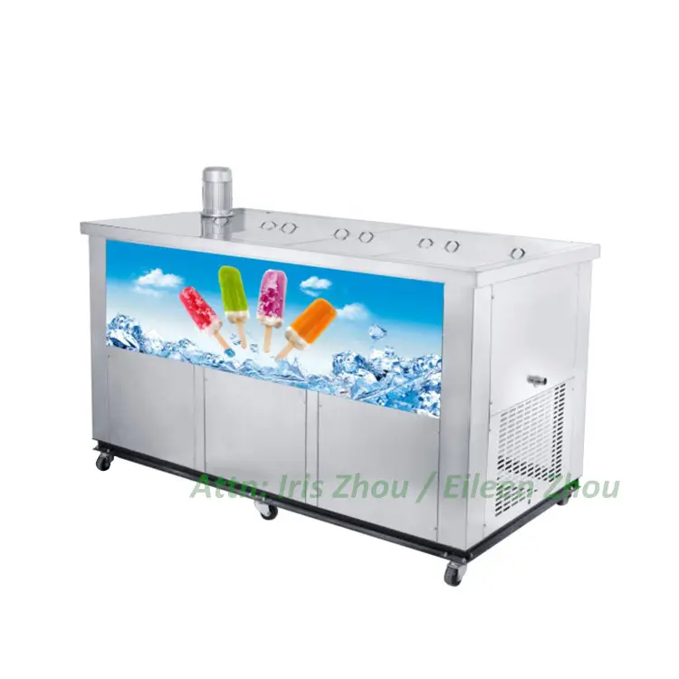 מסחרי קרח פופ מכונה ארטיק להכנת נירוסטה 4 תבניות גלידה ארטיק מכונה למכירה