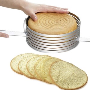 Rvs Cake Ring Verstelbare 5 Lagen Cake Leveler Slicer