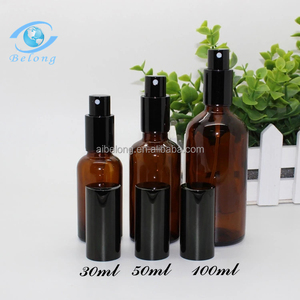Ibelong 5ml <span class=keywords><strong>10</strong></span> <span class=keywords><strong>ml</strong></span> 15ml 20ml 30ml 50ml 100ml hổ phách Glass Lotion phun nước hoa chai với bơm - Product Image 6