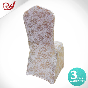 <span class=keywords><strong>Housse</strong></span> <span class=keywords><strong>de</strong></span> <span class=keywords><strong>chaise</strong></span> <span class=keywords><strong>de</strong></span> mariage fantaisie en spandex imprimé à rosettes, vente en gros à prix réduit - Product Image 4