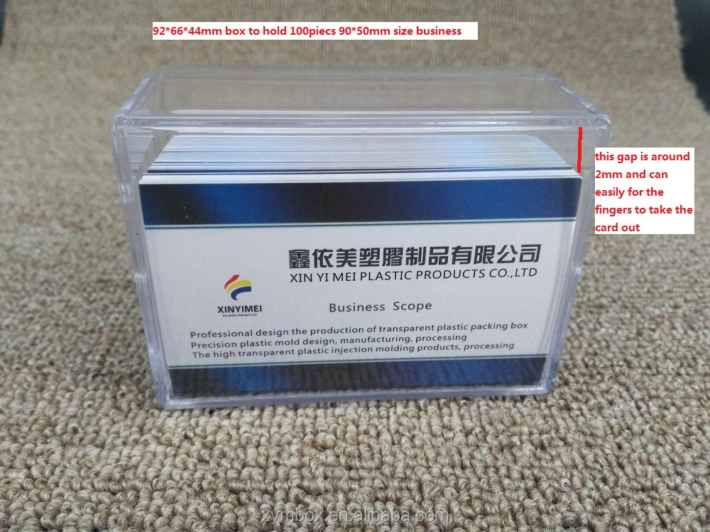 business card container plastic