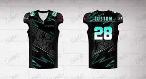 Vendita all'ingrosso della migliore squadra di colore verde maglia di Football americano gioco di pratica di combattimento uniforme di Football americano - Product Image 5