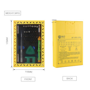 Juego de destornilladores de precisión múltiple 37 1, kit de herramientas de reparación flexibles 37 en 1, pinzas, magnetizador, acero DIY OEM - Product Image 2