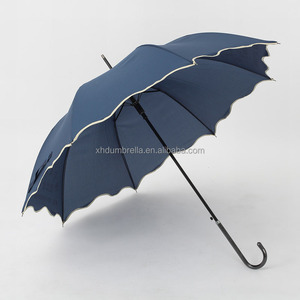 Темно-синий зонтик с кружевом модные зонтики для леди и девочек - Product Image 1
