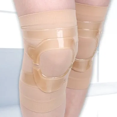 Fromufoot 2018 Kompression knie orthesen klammer hülse gel knie unterstützung