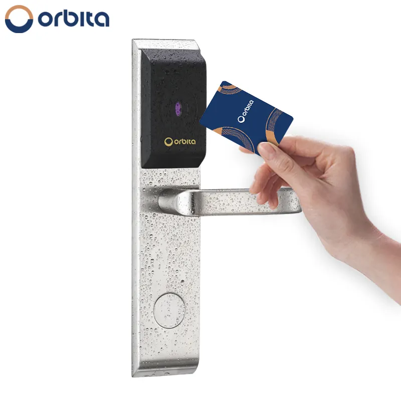 Orbita fechadura de chave de hotel, à prova d' água, inteligente rfid, porta externa, portão, sem chave