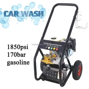 5.5HP 170bar gasoline high pressure cleaner with water tank , high pressure water jet cleaning machine