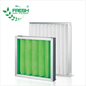 EU3/EU4 Synthetische Fiber Filter Met Aluminium Of Gegalvaniseerd Frame