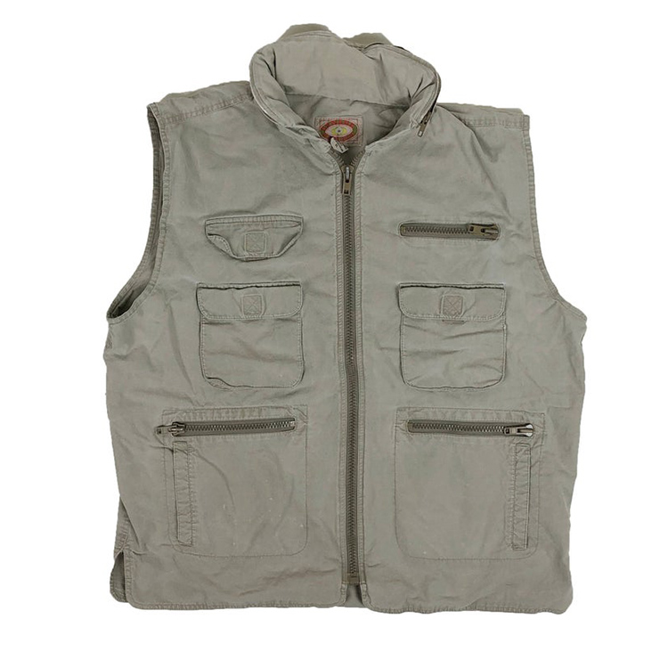 King Apparel Multi Bolsillo Cremallera Chaleco Táctico Chaleco Chaqueta Negra para Reino Unido