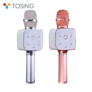 3-in-1 Tosing2 Kablosuz Ev KTV Mavi diş Karaoke Mikrofon Taşınabilir Mikrofon ve Hoparlör için IOS/Android/iPad/PC