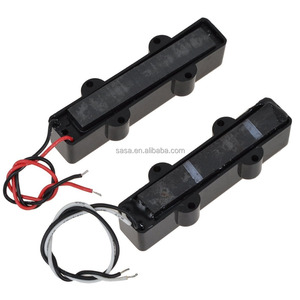 1 Juego de 4 cuerdas de JB bajo <span class=keywords><strong>Guiter</strong></span> puente cuello pinzas para Jazz Bass abierto Negro estilo BJ-60 - Product Image 5