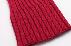 Maglione semplice Pullover autunno inverno in <span class=keywords><strong>maglia</strong></span> Casual <span class=keywords><strong>a</strong></span> mezza manica rossa in <span class=keywords><strong>maglia</strong></span> da donna - Product Image 4