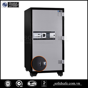 KSG-Caja fuerte de acero y metal para el hogar, resistente al fuego, bloqueo digital electrónico, huella dactilar y acceso con llave - Product Image 1