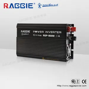 RAGGIE-inversor de potencia de onda modificada, 800W, conexión con batería de 12V, corriente continua a CA