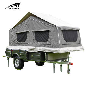 Trailer Perjalanan Camper Trailer Off Road Lipat Tenda Trailer Depan