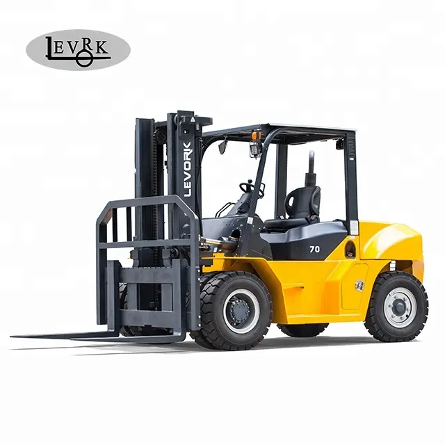 LEVORK FD70T 7 طن جرار جميع التضاريس ديزل الصين قطع غيار رافعة شوكية