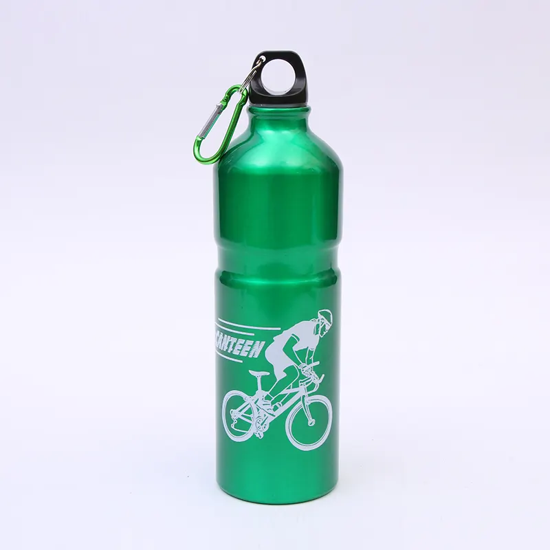 Garrafa de água de alumínio ecológica, melhor preço personalizado, garrafa de água esportiva, fabricação