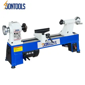 Soontools mini máquina de torno de madeira de torneamento, velocidade variável, benchtop, madeira