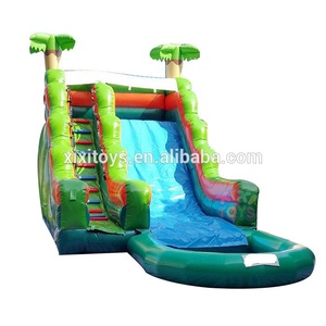 XIXI TOYS Tobogán inflable para salpicaduras de agua personalizado/Tobogán acuático inflable azul de verano - Product Image 3