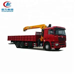 Shacman-grúa montada en camión de 12 toneladas, cabrestante eléctrico, camioneta
