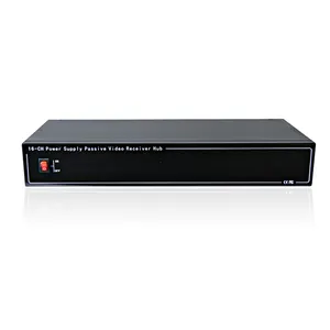 16- channel passieve video balun hub, zwart verzinkt behuizing, folksafe fs-4616sr model