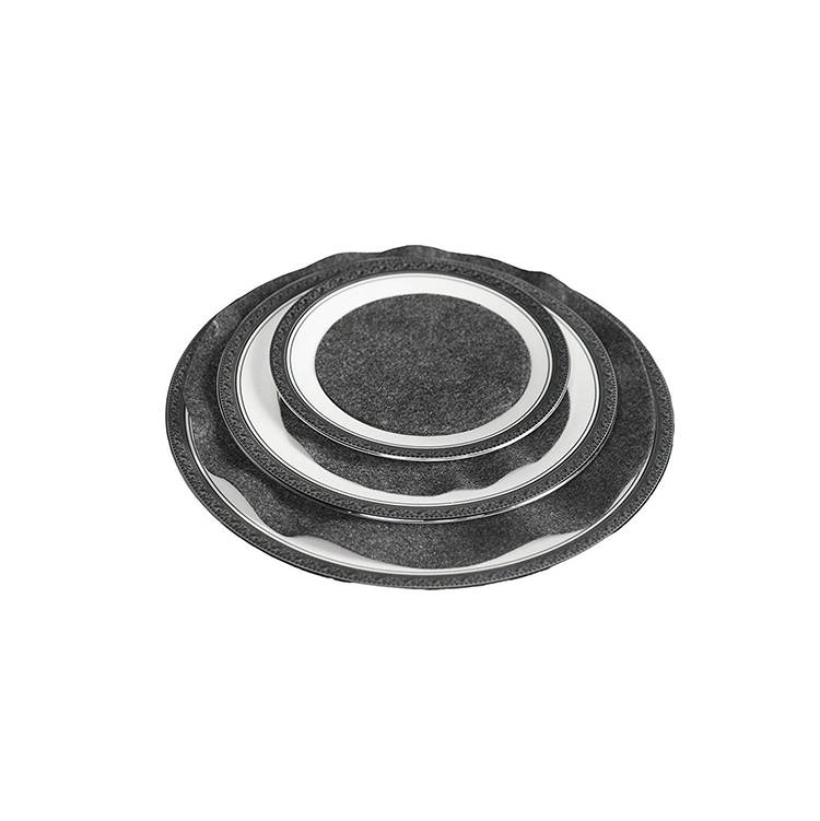 Домашние детали, разделители пластин, мягкие серые фетровые плиты, круглые плиты, штабелер