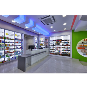 LUX personnalisé haut de gamme écologique moderne/classique panneau de signalisation de pharmacie Design d'intérieur meubles de pharmacie montage de magasin médical - Product Image 4