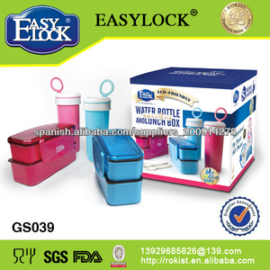 Conjunto:Plástico botella de agua y Lunch Box: BPA de la categoría alimenticia libre de PP - Product Image 1