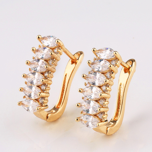 <span class=keywords><strong>Boucles</strong></span> <span class=keywords><strong>d</strong></span>'oreilles plaqué or pour femmes, bijoux <span class=keywords><strong>fantaisie</strong></span>, en or, 14k, vente en gros, nouvelle collection 2020 - Product Image 1