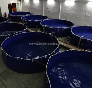 Bassin à poissons en bâche PVC détachable et pliable pour <span class=keywords><strong>l</strong></span>'élevage <span class=keywords><strong>de</strong></span> poissons-chats, <span class=keywords><strong>de</strong></span> tilapias et <span class=keywords><strong>de</strong></span> koïs - Product Image 3