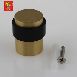 Tope de puerta de latón Tope de puerta resistente montado en el suelo - Product Image 5