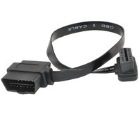 Conector OBD2 2 en 1, OBDII de 16 Pines, 2x Hembra a 1x Macho, Conector de Extensión con Clasificación IP65, 12V, para Uso Automotriz y Marino