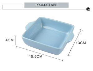 Tùy Chỉnh Bakeware Gốm Vuông Bánh Mì Nướng Chảo Bánh Khuôn Đồ Đá Nướng Khuôn Pan Khay Cookie Tấm Cho Lò Nướng - Product Image 4